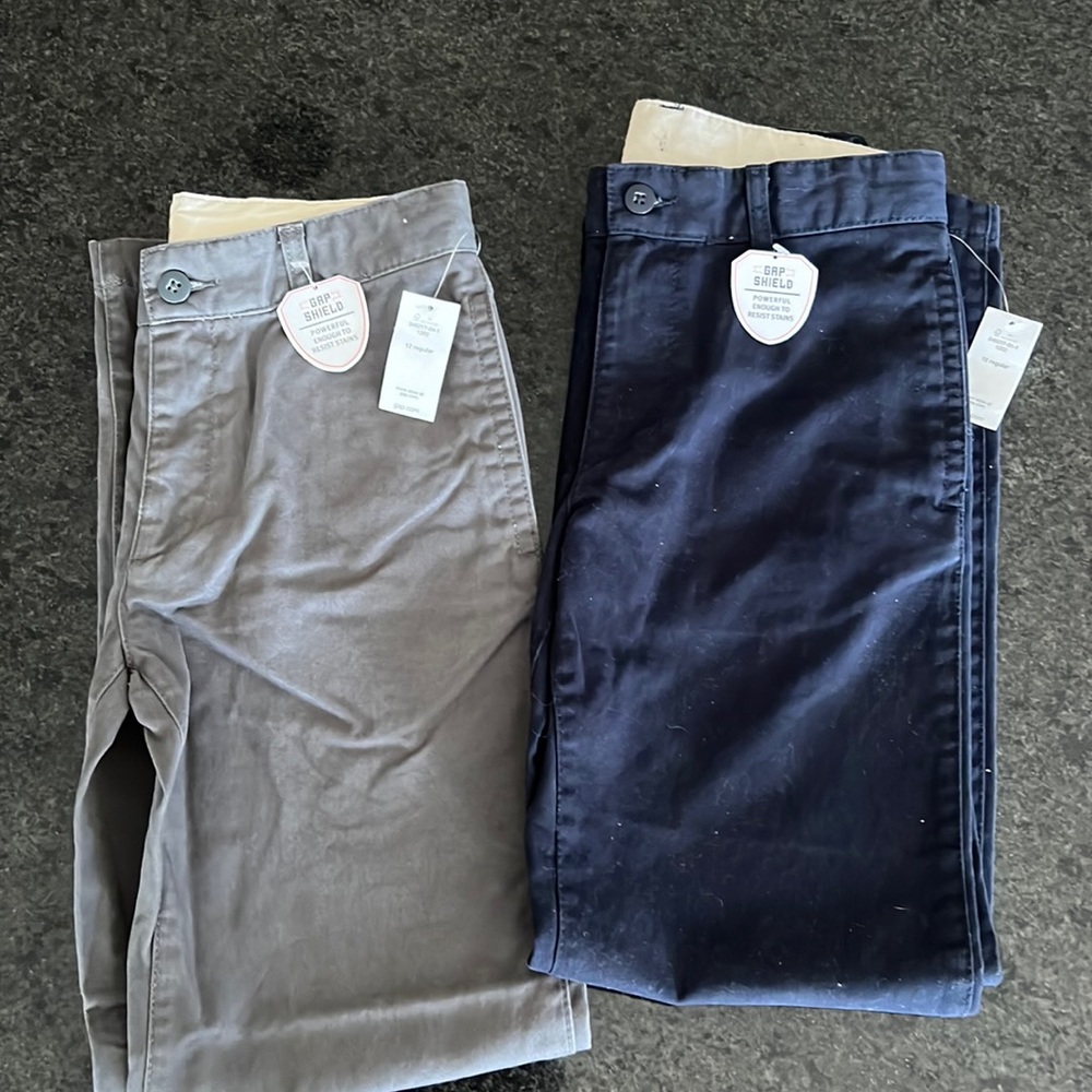 2 pairs NWT Gap school uniform pants